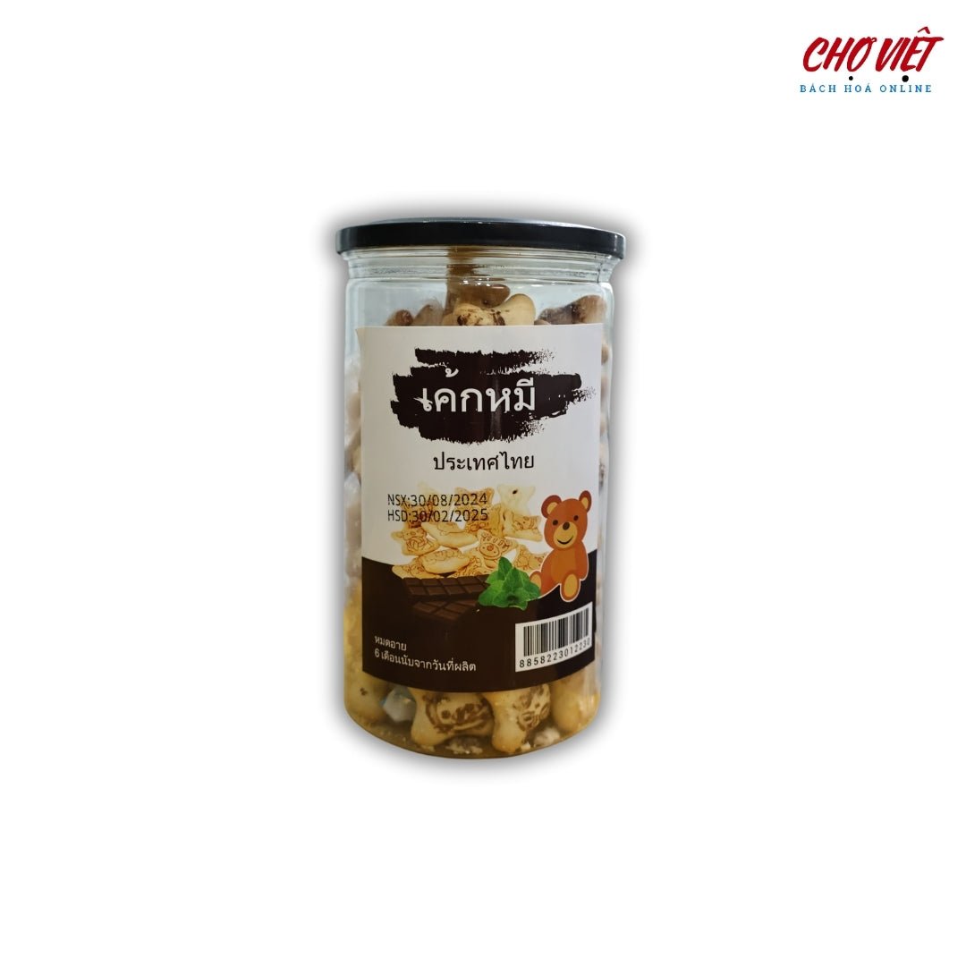 Bánh Gấu Nhân Kem Vị Truyền Thống Thái Lan – Hũ 350g Chợ Việt K01