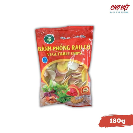 Bánh Phồng Rau Củ – Túi 180g Chợ Việt K01