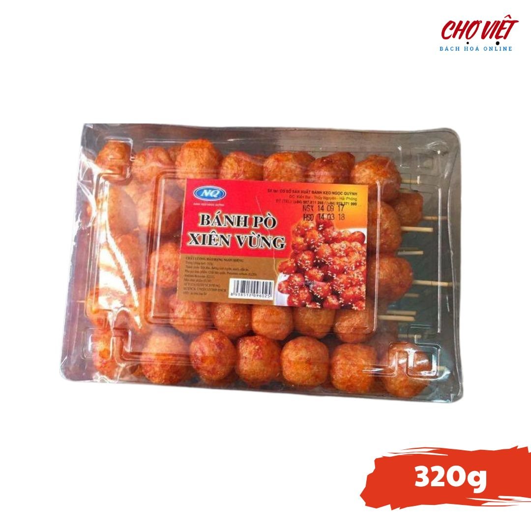 Bánh Pò Xiên Vừng Giòn - Hộp 320g Chợ Việt K01