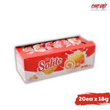 Bánh Solite - Hộp 20 Cái X 18g (Vị Dứa Sữa, Vị Bơ Sữa, Vị Dâu Sữa) Chợ Việt K01