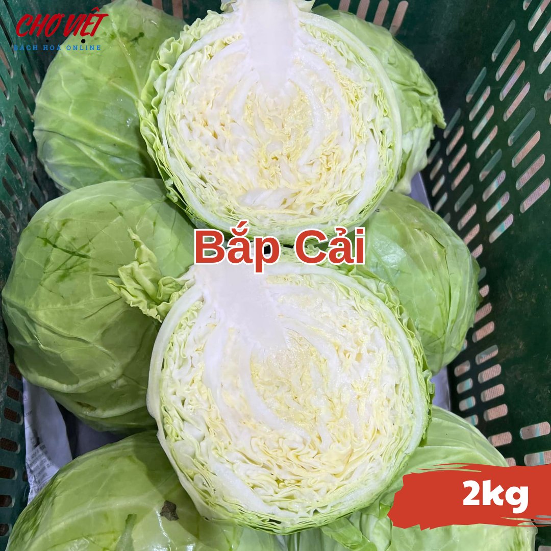 Bắp Cải (2kg) Chợ Việt N01
