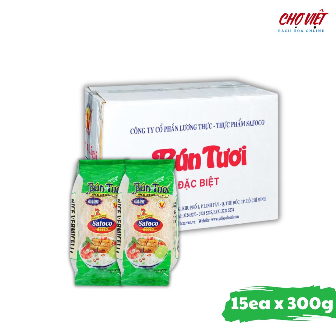 Bún Tươi Safoco - 300g (Sợi Bún Tươi Ngon Mềm) Chợ Việt