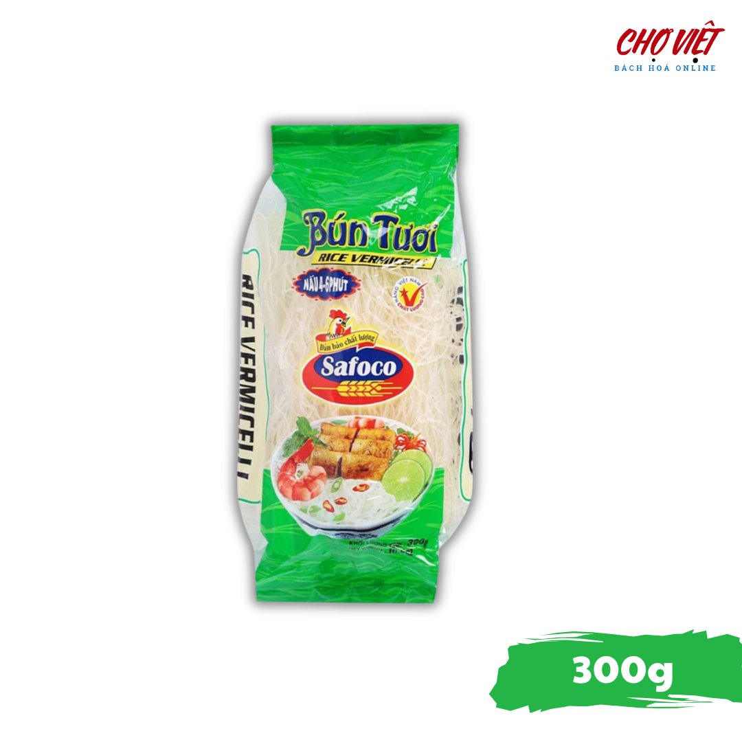 Bún Tươi Safoco - 300g (Sợi Bún Tươi Ngon Mềm) Chợ Việt