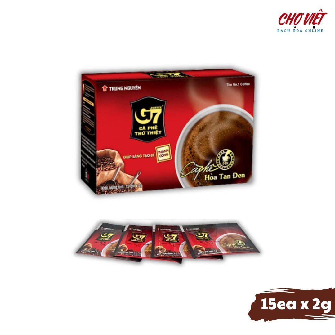Cà Phê G7 Hòa Tan Đen – 15 Gói x 2g Chợ Việt K01