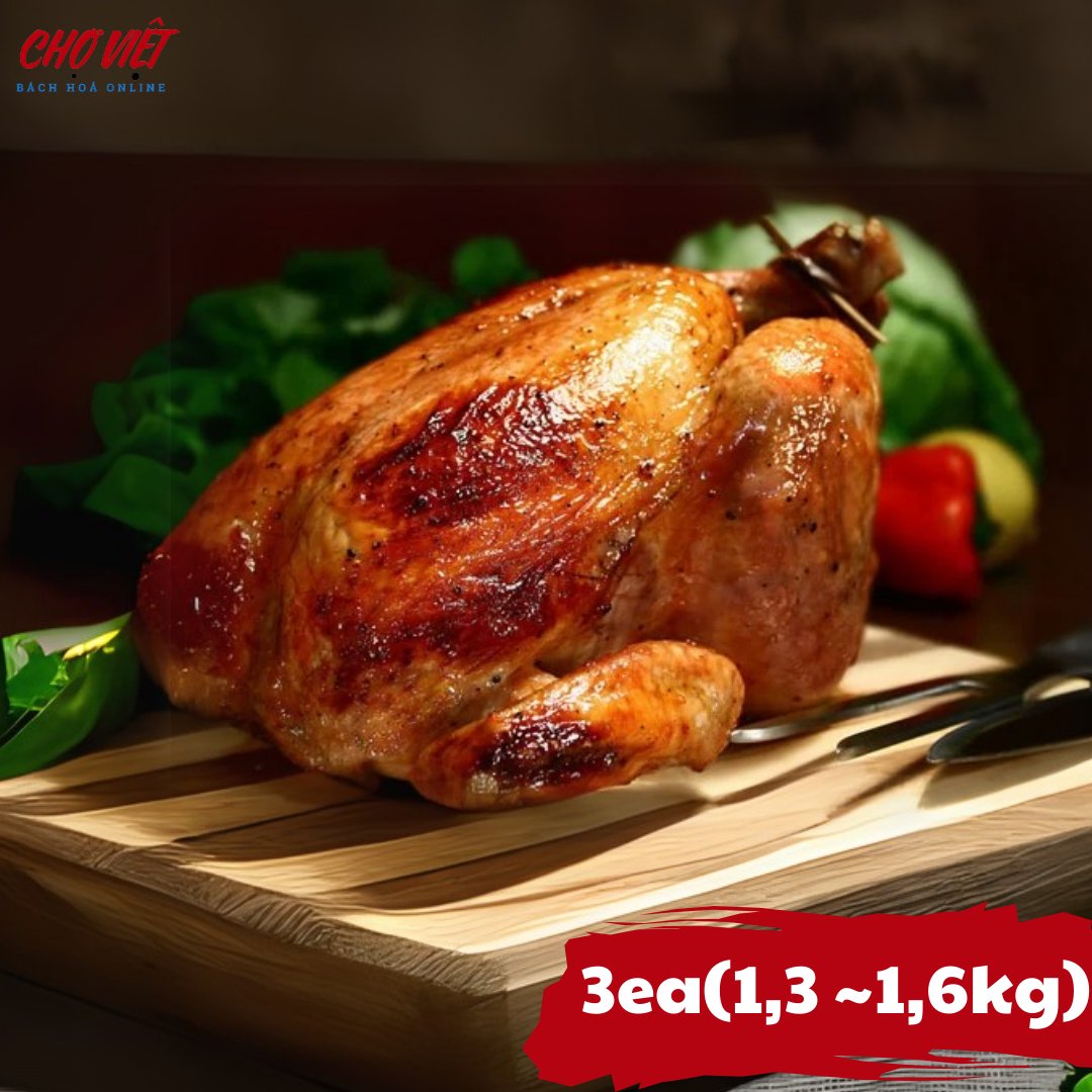 Gà Mái Vườn x3 Con Chợ Việt T01