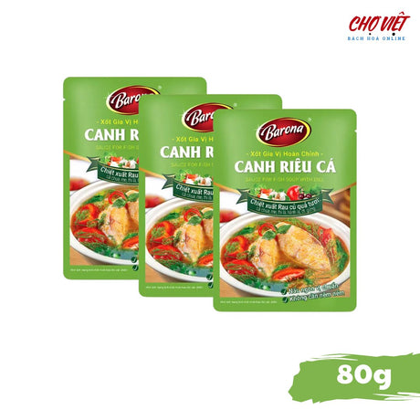 Gia Vị Canh Riêu Cá - Hương Vị Truyền Thống (80g) Mô tả sản phẩm: Chợ Việt