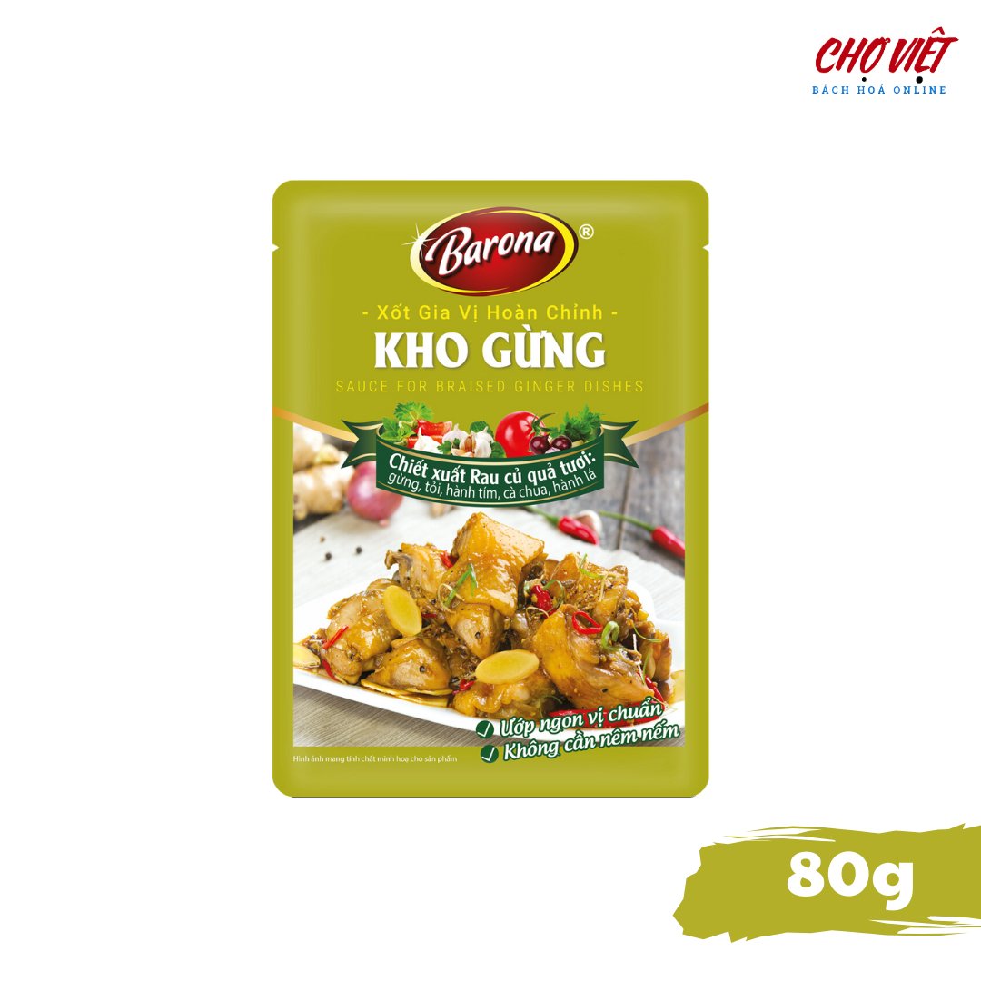 Gia Vị Kho Gừng - Hương Vị Đậm Đà (80g) Chợ Việt