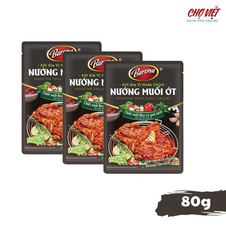 Gia Vị Nướng Muối Ớt - Hương Vị Đậm Đà, Cay Nồng (80g) Chợ Việt