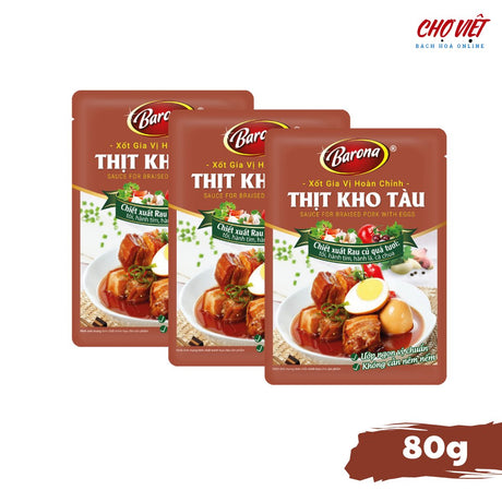 Gia Vị Thịt Kho Tàu - Hương Vị Truyền Thống (80g) Chợ Việt