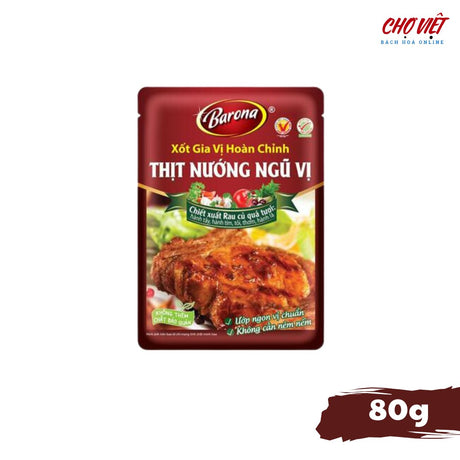Gia Vị Thịt Nướng Ngũ Vị - Hương Vị Đậm Đà Truyền Thống (80g) Chợ Việt
