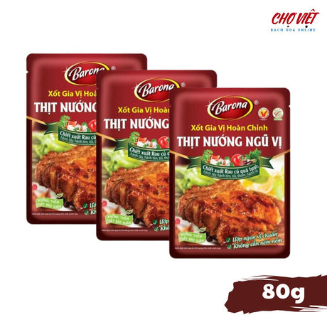 Gia Vị Thịt Nướng Ngũ Vị - Hương Vị Đậm Đà Truyền Thống (80g) Chợ Việt