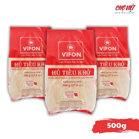 Hủ Tiếu Khô Vifon - 500g (Sợi Khô Dai Thơm Ngon) Chợ Việt