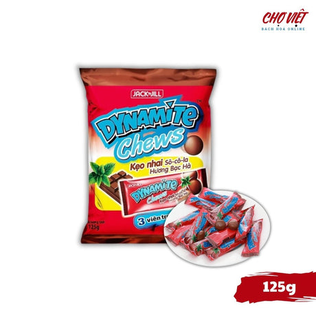 Kẹo Nhai Dynamite Socola Bạc Hà – Gói 125g Chợ Việt K01