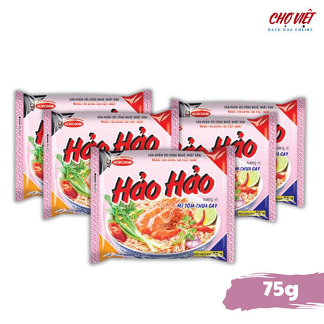 Mì Tôm Hảo Hảo Chua Cay - 75g (Hương Vị Đặc Biệt) Chợ Việt