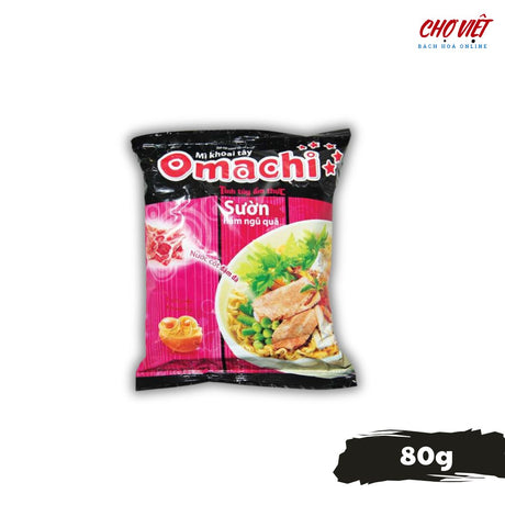 Mì Tôm Omachi Sườn Hầm Ngũ Quả - 80g (Hương Vị Đặc Biệt) Chợ Việt