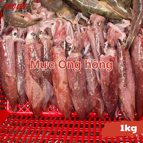 Mực Ống Hồng Tươi - 1kg Chợ Việt C01
