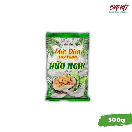Mứt Dừa Sấy Giòn Hữu Nghị – Túi 300g Chợ Việt K01