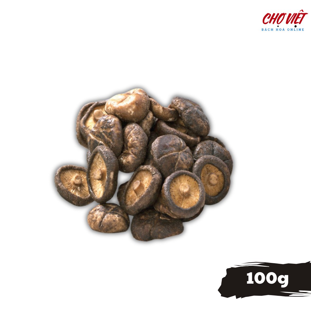 Nấm Hương Sấy Khô - 100g (Giàu Hương Vị Tự Nhiên Chợ Việt