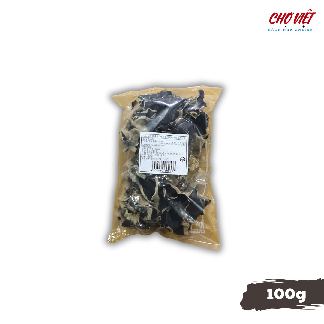 Nấm Mộc Nhĩ Sấy Khô - 100g (Nguyên Chất, Giàu Dinh Dưỡng) Chợ Việt K01