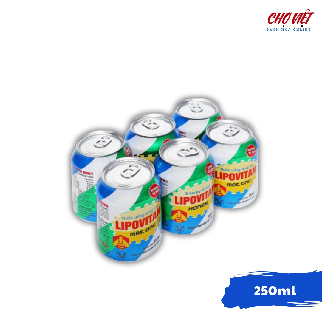 Nước Tăng Lực Lipovitan 250ml - Bò Húc Xanh Chợ Việt