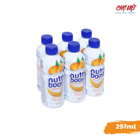 Nước Uống Sữa Trái Cây NutriBoost - Vị Cam & Vị Dâu 297ml Chợ Việt K02