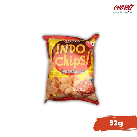 Oshi Indo Chips - Vị Mực và Tôm - Gói 32g Chợ Việt K01