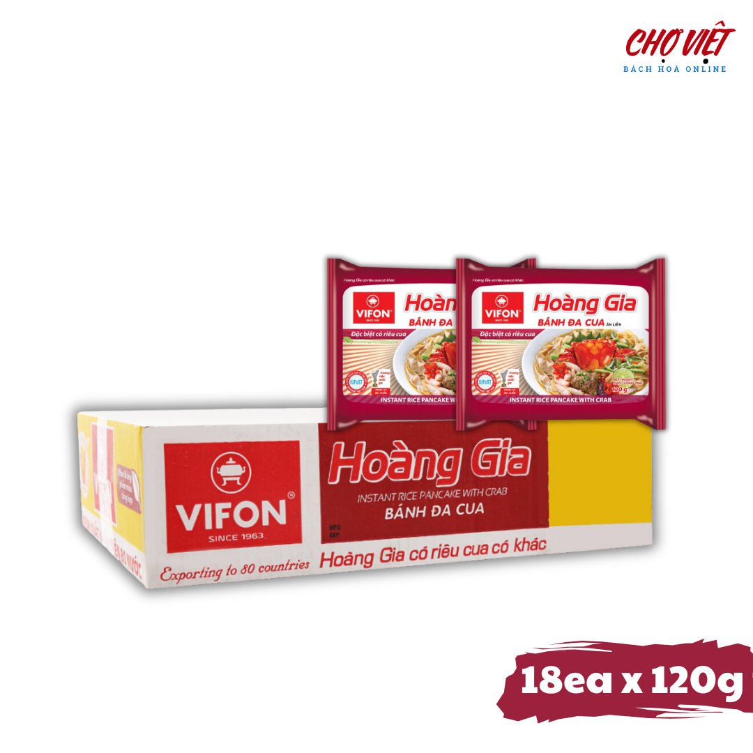 Phở Hoàng Gia Vị Bánh Đa Cua - 120g (Thơm Ngon Đậm Đà) Chợ Việt