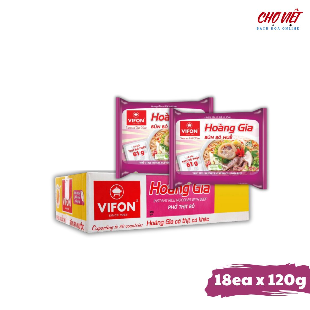 Phở Hoàng Gia Vị Bún Bò Huế - 120g (Đậm Đà, Thơm Ngon) Chợ Việt