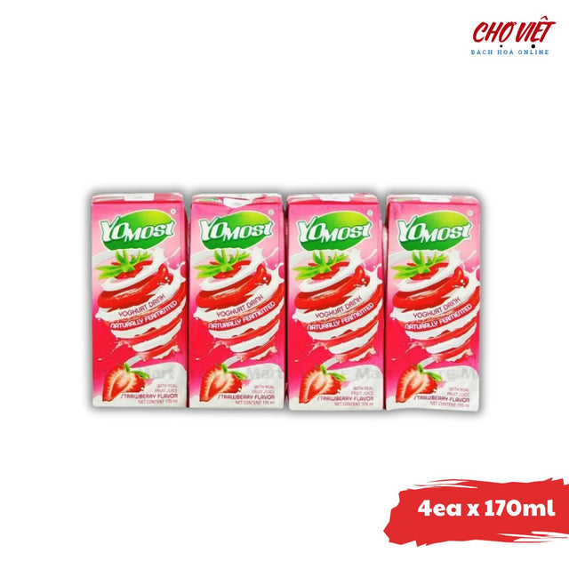 Sữa Yomost Hương Vị Dâu 170ml Chợ Việt