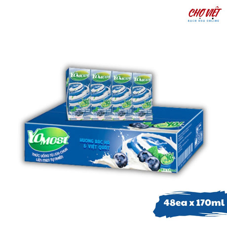 Sữa Yomost Vị Bạc Hà và Việt Quất 170ml Chợ Việt