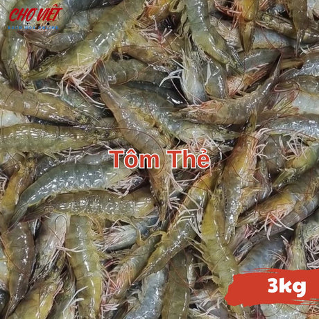 Tôm Thẻ Tươi – 1kg Chợ Việt C01