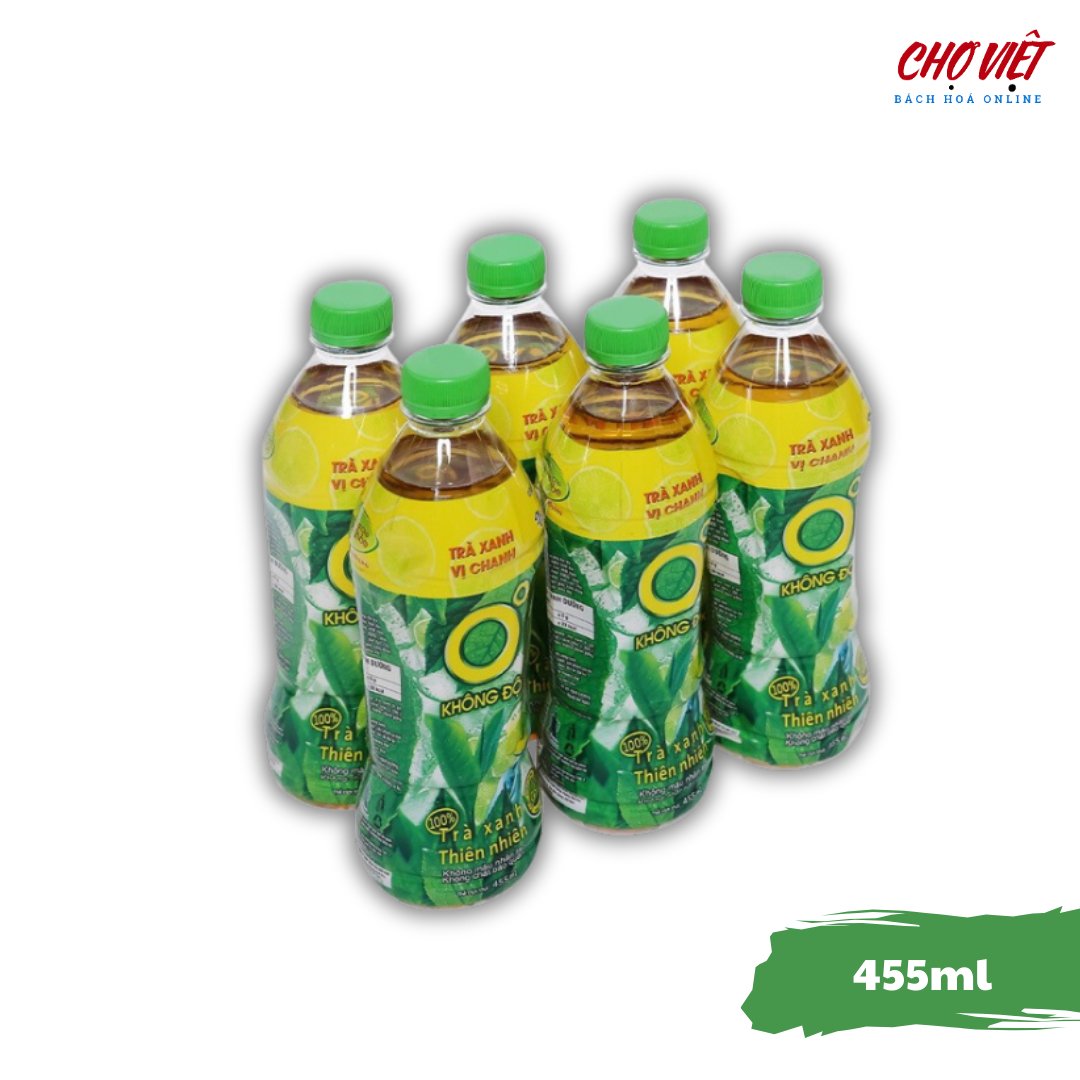 Trà Xanh Không Độ 455ml Chợ Việt