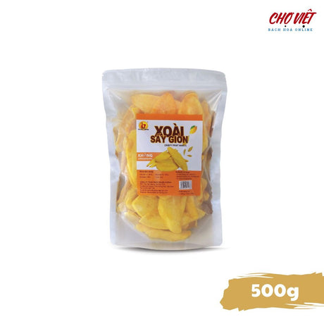 Xoài Sấy Giòn Tự Nhiên - Gói 500g Chợ Việt K01